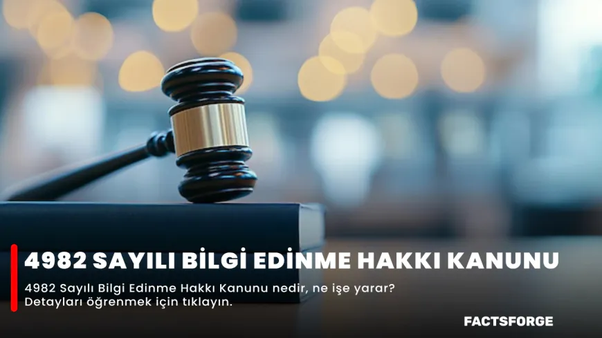 4982 Sayılı Bilgi Edinme Hakkı Kanunu