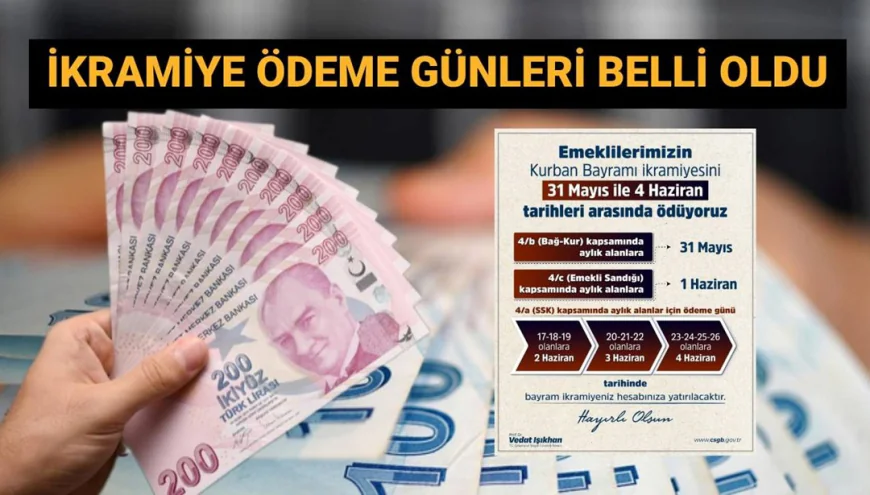 İkramiyeler hesaplara geçiyor! SSK, Bağ-Kur, Emekli Sandığı bayram ikramiyeleri ne zaman yatıyor? Emekli bayram ikramiyesi ödeme günleri